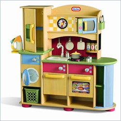 Little Tikes Deluxe Wooden Kitchen & Laundry Center