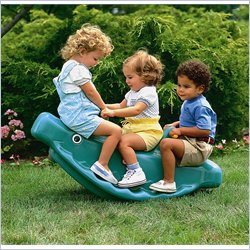 Little Tikes Classic Whale Teeter Totter in Green