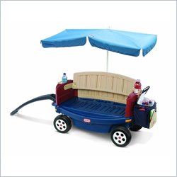 Little Tikes Deluxe Ride & Relax Wagon with Umbrella