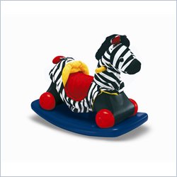 Little Tikes Rock & Scoot Zebra w/ Soft Fabric Body