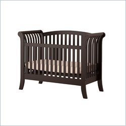 Status Furniture Milcroft Stages Convertible Wood Baby Crib in Rubbed Black