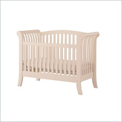 Status Furniture Milcroft Stages Convertible Wood Baby Crib in Antique White
