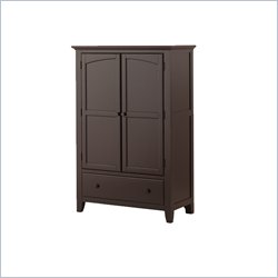 Status Furniture Milcroft Baby Nursery Armoire in Rubbed Black