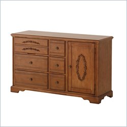 Status Furniture Somerset Baby Nursery Dresser in Walnut