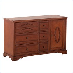Status Furniture Somerset Baby Nursery Dresser in Mahogany