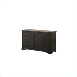 Status Furniture Somerset Baby Nursery Dresser in Rubbed Black