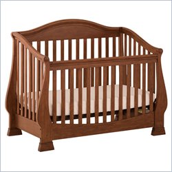 Status Furniture Cavendish Stages Convertible Wood Baby Crib in Mahogany Best Price