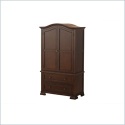 Status Furniture Cavendish Baby Nursery Armoire in Espresso