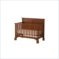Status Furniture Richmond Stages Convertible Wood Baby Crib in Walnut