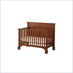 Status Furniture Richmond Stages Convertible Wood Baby Crib in Mahogany