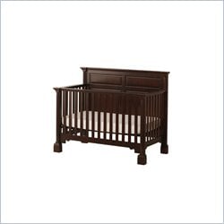 Status Furniture Richmond Stages Convertible Wood Baby Crib in Espresso