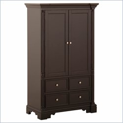 Status Furniture Richmond Baby Nursery Armoire in Rubbed Black