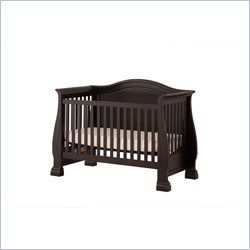 Status Furniture Sussex Stages Convertible Wood Baby Crib in Rubbed Black