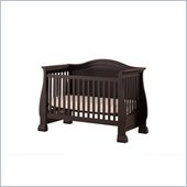 Status Furniture Sussex Stages Convertible Wood Baby Crib in Rubbed Black