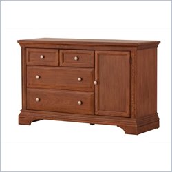 Status Furniture Brookfield Baby Nursery Dresser in Walnut