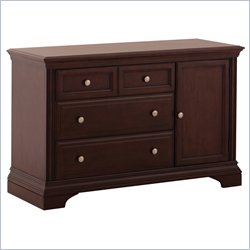 Status Furniture Brookfield Baby Nursery Dresser in Espresso