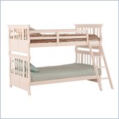Status Furniture Carrara Twin over Twin Kids Bunk Bed in White