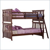 Status Furniture Carrara Twin over Twin Kids Bunk Bed in Espresso