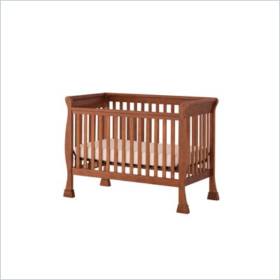 Status Furniture Birkdale Stages Convertible Wood Baby Crib in Walnut
