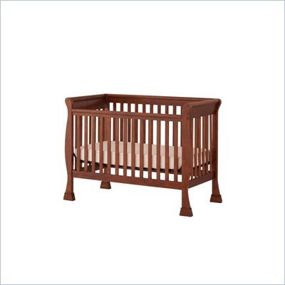Status Furniture Birkdale Stages Convertible Wood Baby Crib in Mahogany