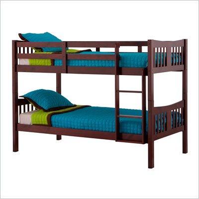 Status Furniture Caribou Kids Twin over Twin Bunk Bed in Cherry