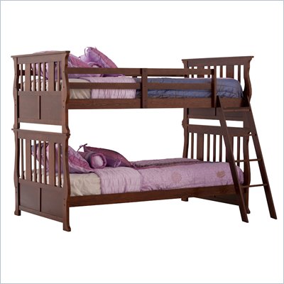 Status Furniture Carrara Twin over Twin Kids Bunk Bed in Espresso