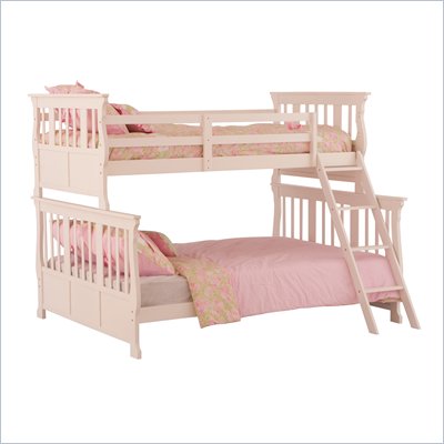 Status Furniture Carrara Twin over Full Kids Bunk Bed in White