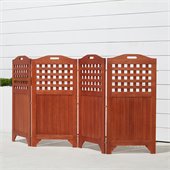 Vifah Outdoor & Indoor Hardwood Teak Privacy Screen