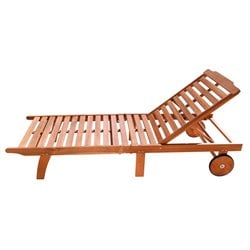 Vifah Single Hardwood Chaise Lounge