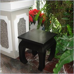 Vifah Graden Black Hardwood Seat Stool