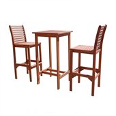 Vifah Dartmoor Hardwood Bar Dining Set