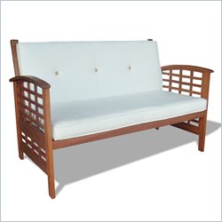 Vifah Outdoor Wood Loveseat