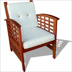 Vifah Outdoor Wood Lounge Chair