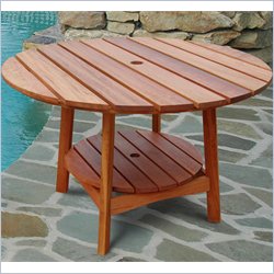 Vifah 48 in. Round Picnic Table