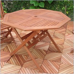 Vifah Outdoor Wood Octagonal Table