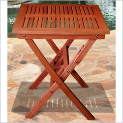 Vifah Glaser Folding Bistro Table Set with 2 Marylebone Porch Rockers
