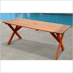 Vifah Omaha Rectangular Table
