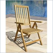 Vifah Outdoor Pos Teak Chair in Natural Finish