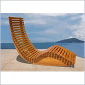 Vifah Outdoor Wood Rocking Chair