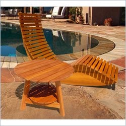 Vifah Outdoor Rocker Chair and Side Table Set