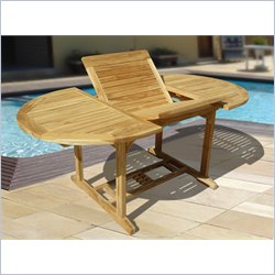 Vifah 3 Piece Oval Outdoor Teak Table