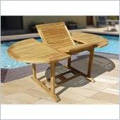 Vifah 3 Piece Oval Outdoor Teak Table