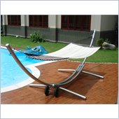 Vifah Steel Arc Stand and Polyester Hammock Bed Set