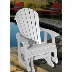 Vifah Outdoor Glider Adirondack Chair-Green