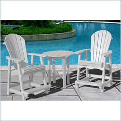 Vifah 3 Piece Outdoor Caf+�-� Dining Set