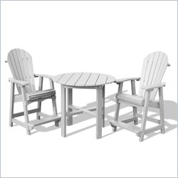 Vifah 3 Piece Outdoor Bar Set