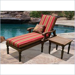 Vifah 2 Piece Outdoor Sun Lounge with Table Set