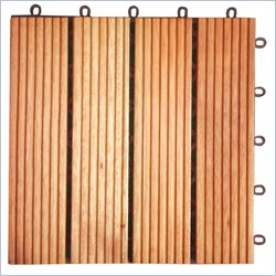 Vifah Eucalyptus Anti-Slip Deck Tile - 4 Slats