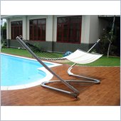 Vifah Steel Zig Zag Stand and Polyester Hammock Bed Set