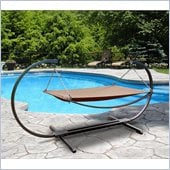 Vifah Giric Outdoor Steel Stand & Polyester Hammock Bed Set